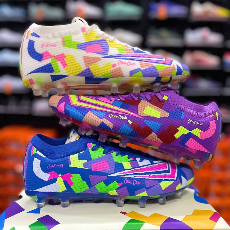 [ฟรี 3 รายการ] Kasut Bola Wingz Crazy Knit & Crazy Crush FG