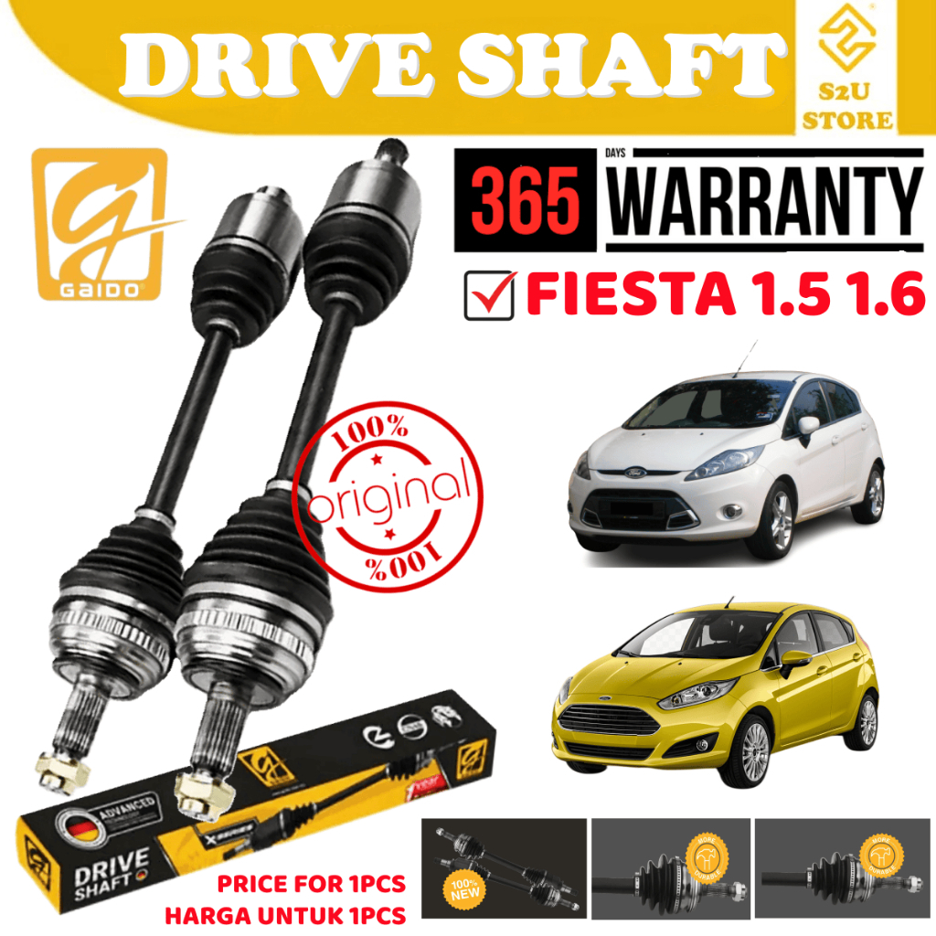 S2U Gaido X-Series Drive Shaft Boots Ford Fiesta 1.5 1.6 ซ้ายขวาคู่