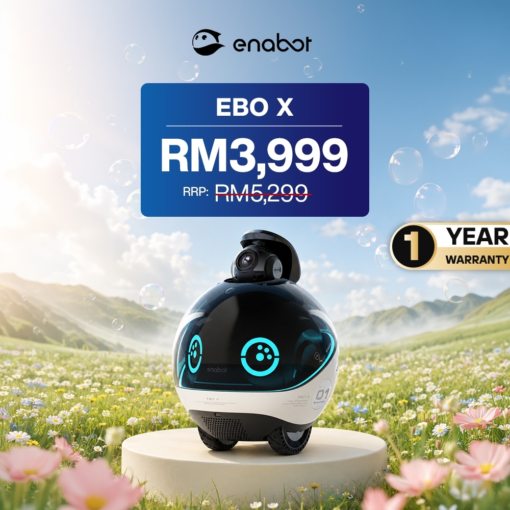 [ร้านค้าอย่างเป็นทางการ] กล้องวงจรปิด Enabot EBO X Smart Home Companion Robot พร้อม Alexa ในตัว
