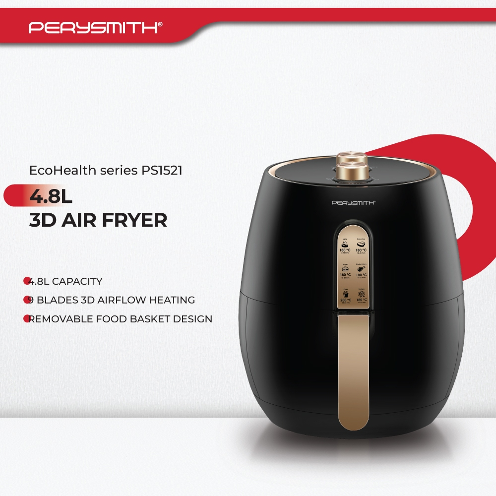 PerySmith 3D Air Fryer (4.8L) PS1521