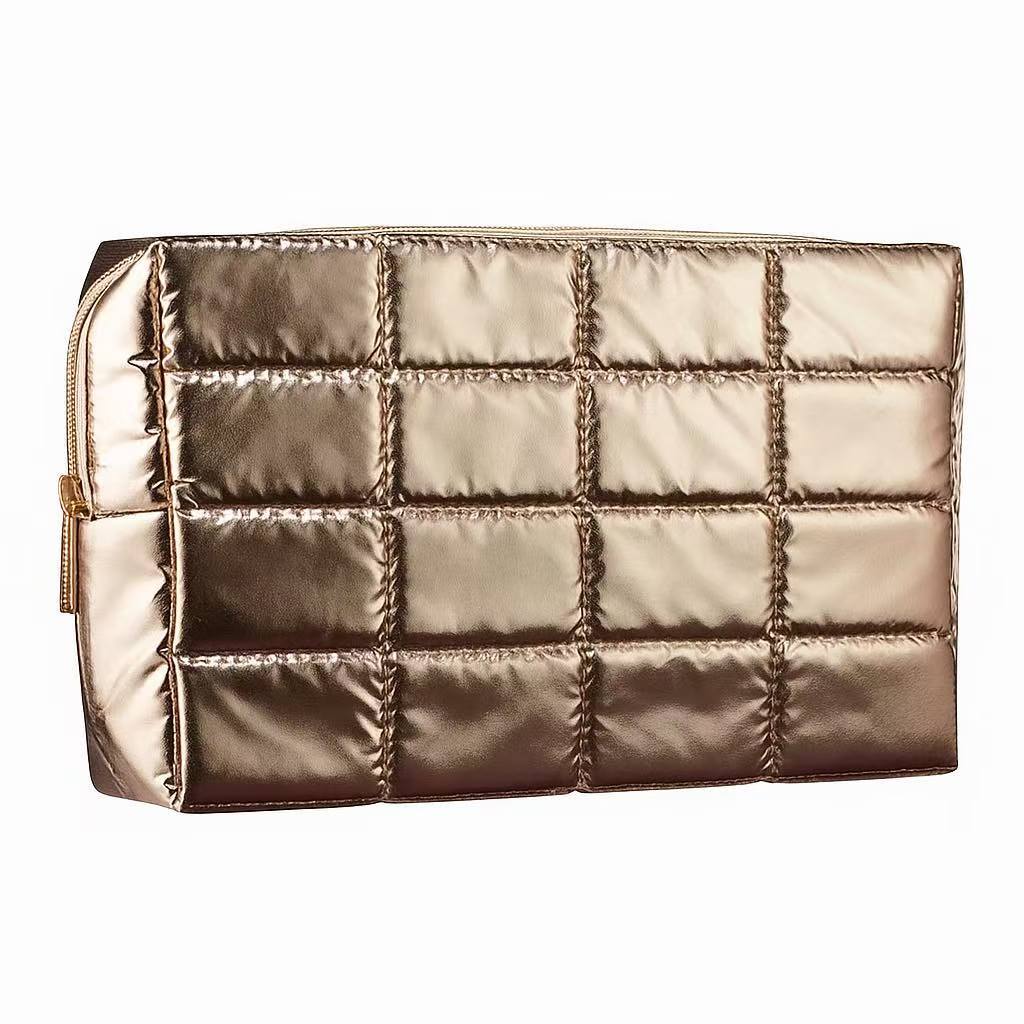 DEFECT SEPHORA Puffy Metallic Makeup Bag Organizer เครื่องสําอาง Make Up Wash Bag Hadiah Beg