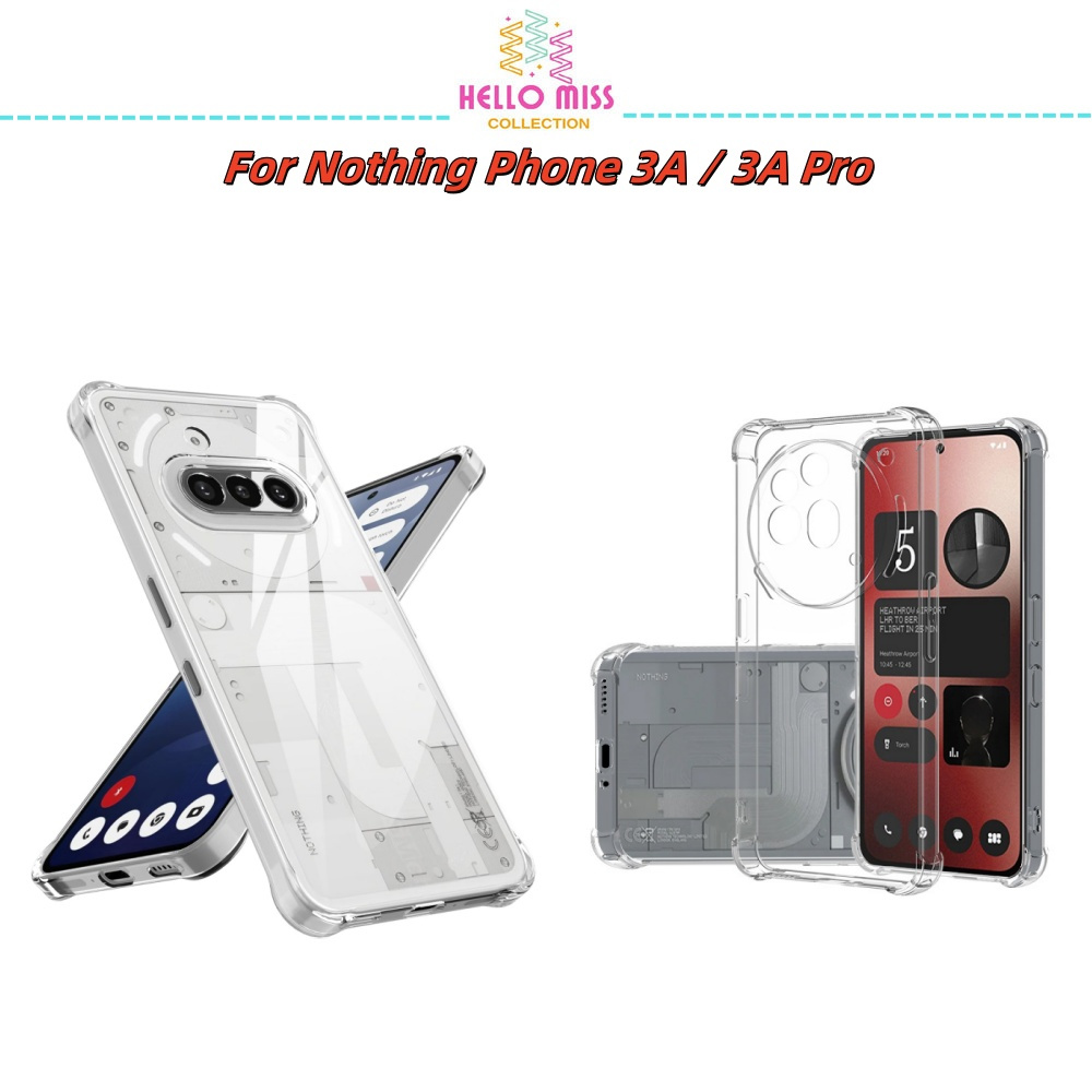 NOTHING PHONE 3A / NOTHING PHONE 3A PRO 1.5 มม. เคส Tpu แบบนุ่มกันกระแทก - ใส