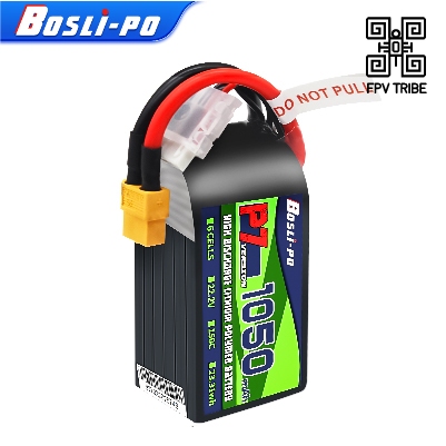 Bolsho P7 รุ่น 1050mAh 150C 6S 22.2v FPV Lipo แบตเตอรี่สําหรับ Drone Racing Freestyle