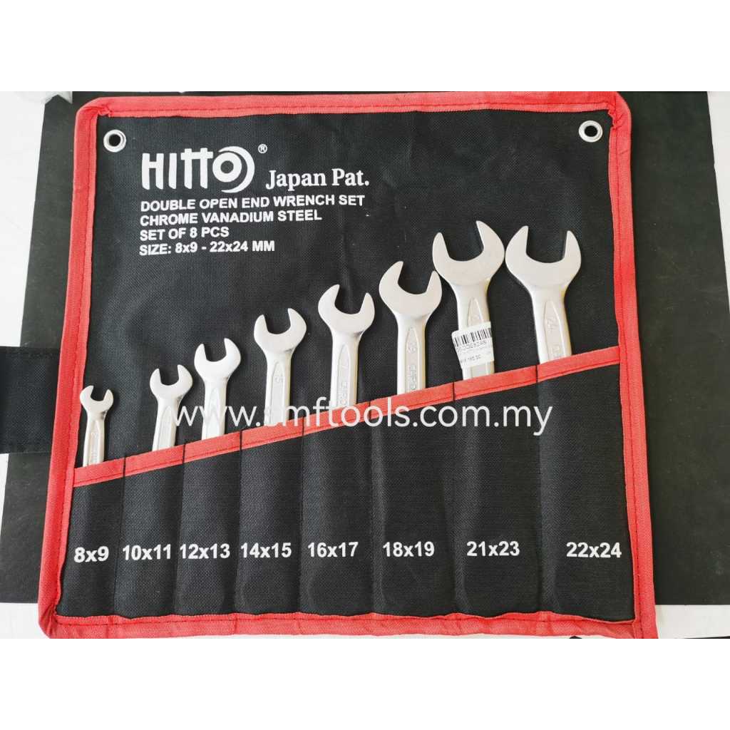 DOUBLE OPEN END SPANNER WRENCH 8-24MM (8PCS)