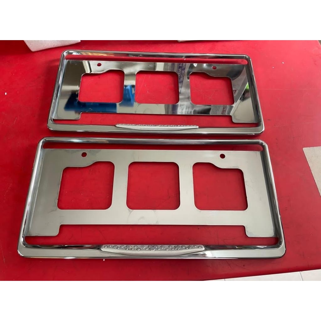 JDM Japan Cars Chrome Disney Plate Holder คู่
