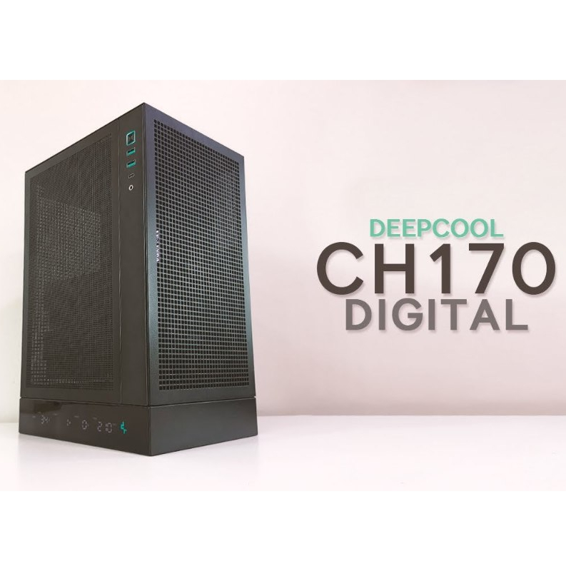 DEEPCOOL CH170 DIGITAL ITX CASE (ดํา/ขาว)