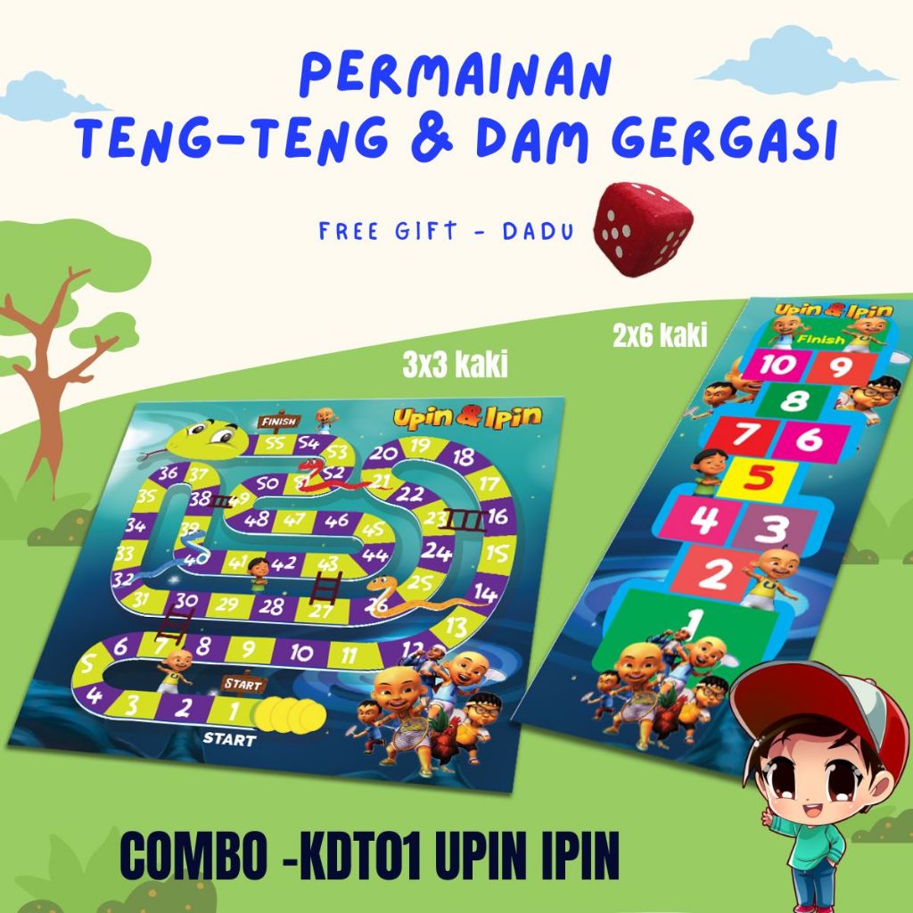 TENG TENG & DAM SNAKE Game Combo / FREE DICE