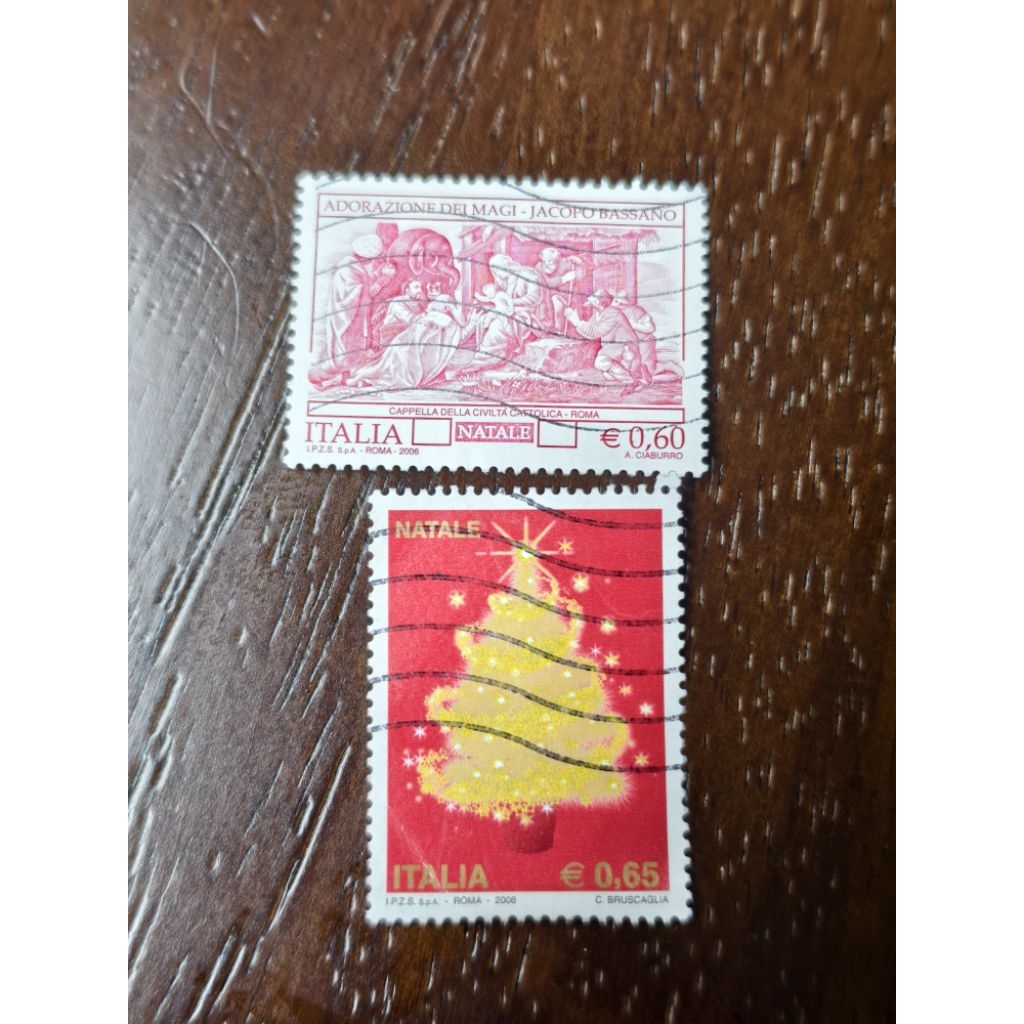 L15 Italy 2006 แสตมป์คริสต์มาสครบชุด 2v มือสอง