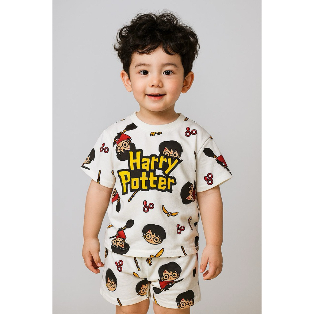 (1-6Y) HM PLAYSET JALAN BOY WAFFLE COTTON