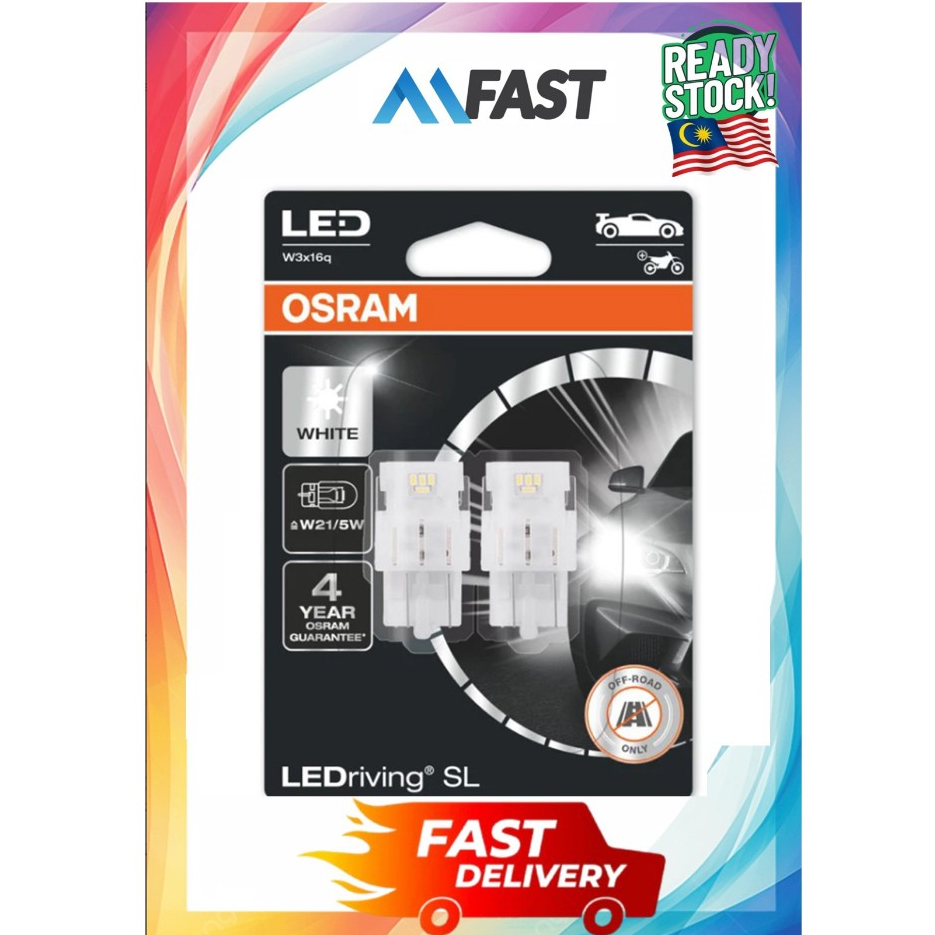 7515DWP - OSRAM AUX LEDriving SL COOL WHITE (T20 Double) 6000K W3x16q W21/5W 12V 1.7W 2 PCs