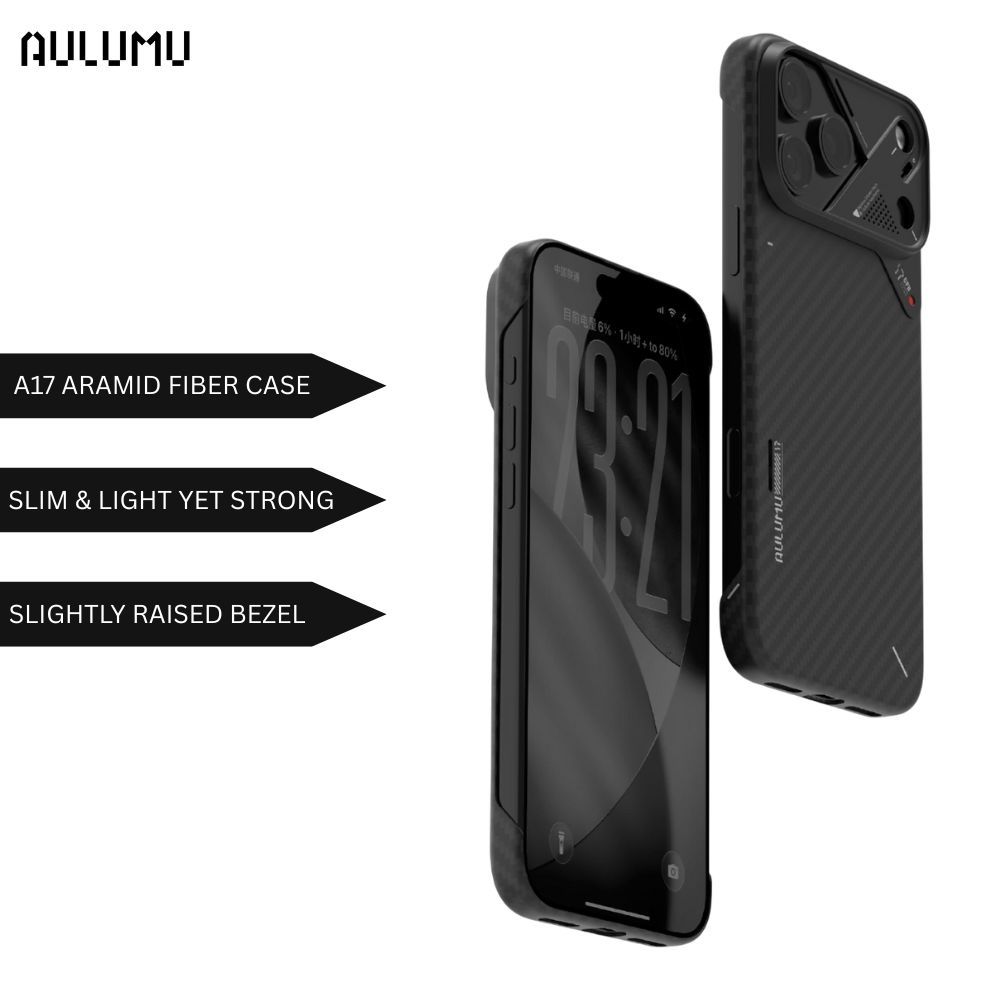 Aulumu A17 Aramid Fiber สําหรับ iPh 17 Pro / 17 Pro Max / 17 Air Case Ultra Slim Design & Cooling Sy