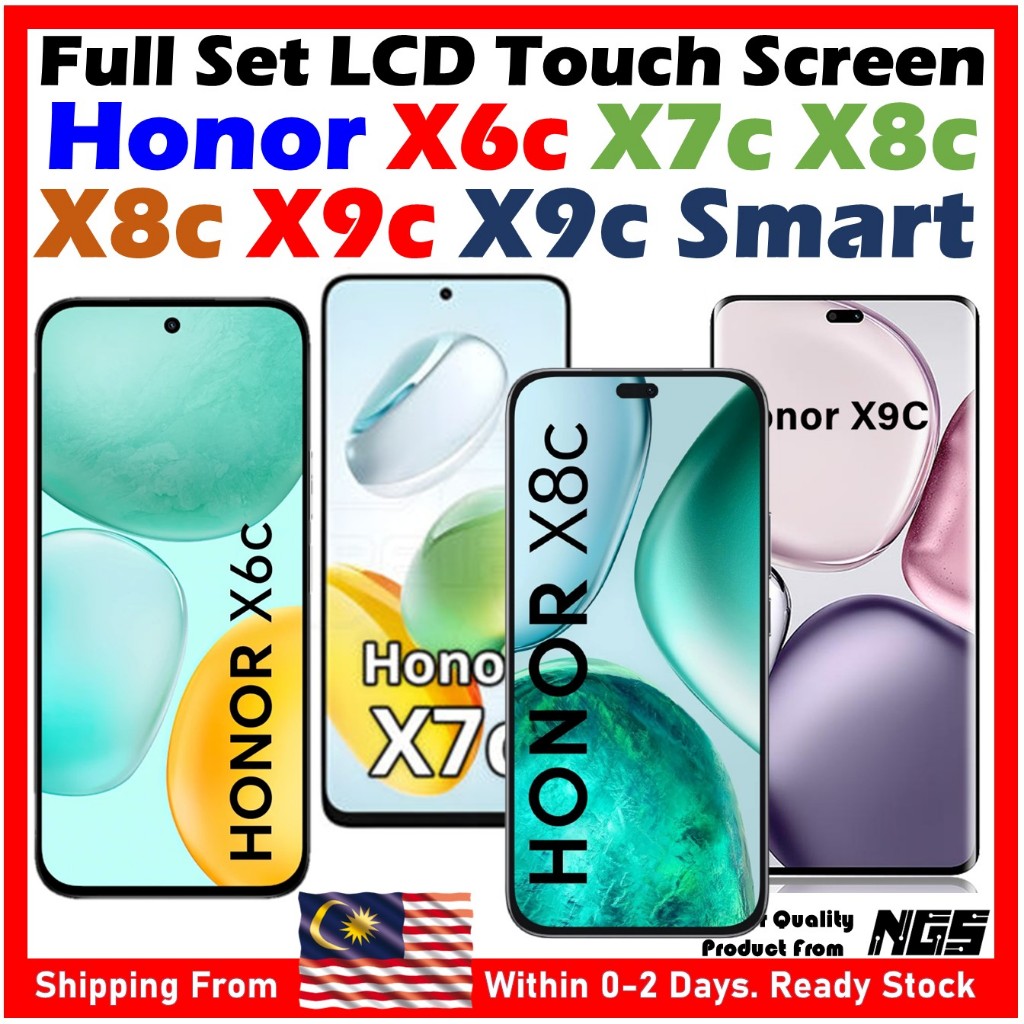 NGS ยี่ห้อชุดหน้าจอสัมผัส LCD สําหรับ HUAWEI Honor X6c / Honor X7c / Honor X8c / Honor X9c / Honor X