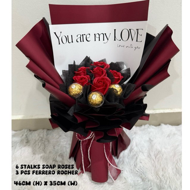 Rose For Her Love สบู่ดอกไม้ ferrero