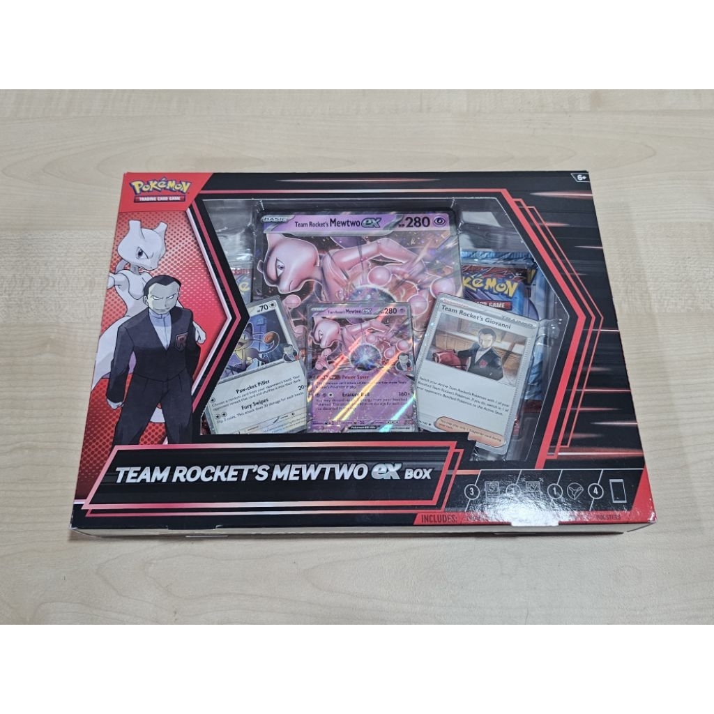 กล่อง Pokemon Destined Rivals Team rocket mewtwo EX