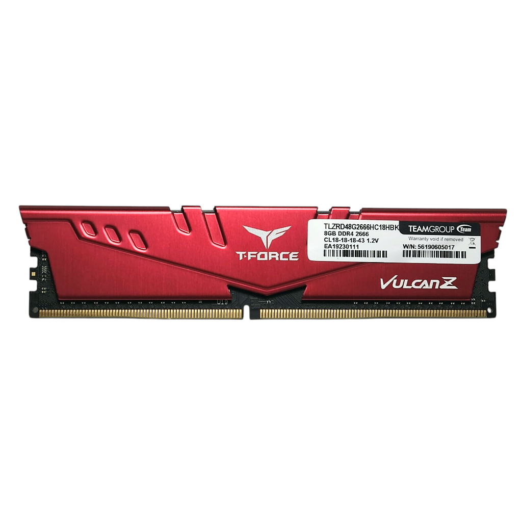 TeamGroup T-Force Vulcan Z 8GB DDR4 2666 DESKTOP RAM ใช้แล้ว