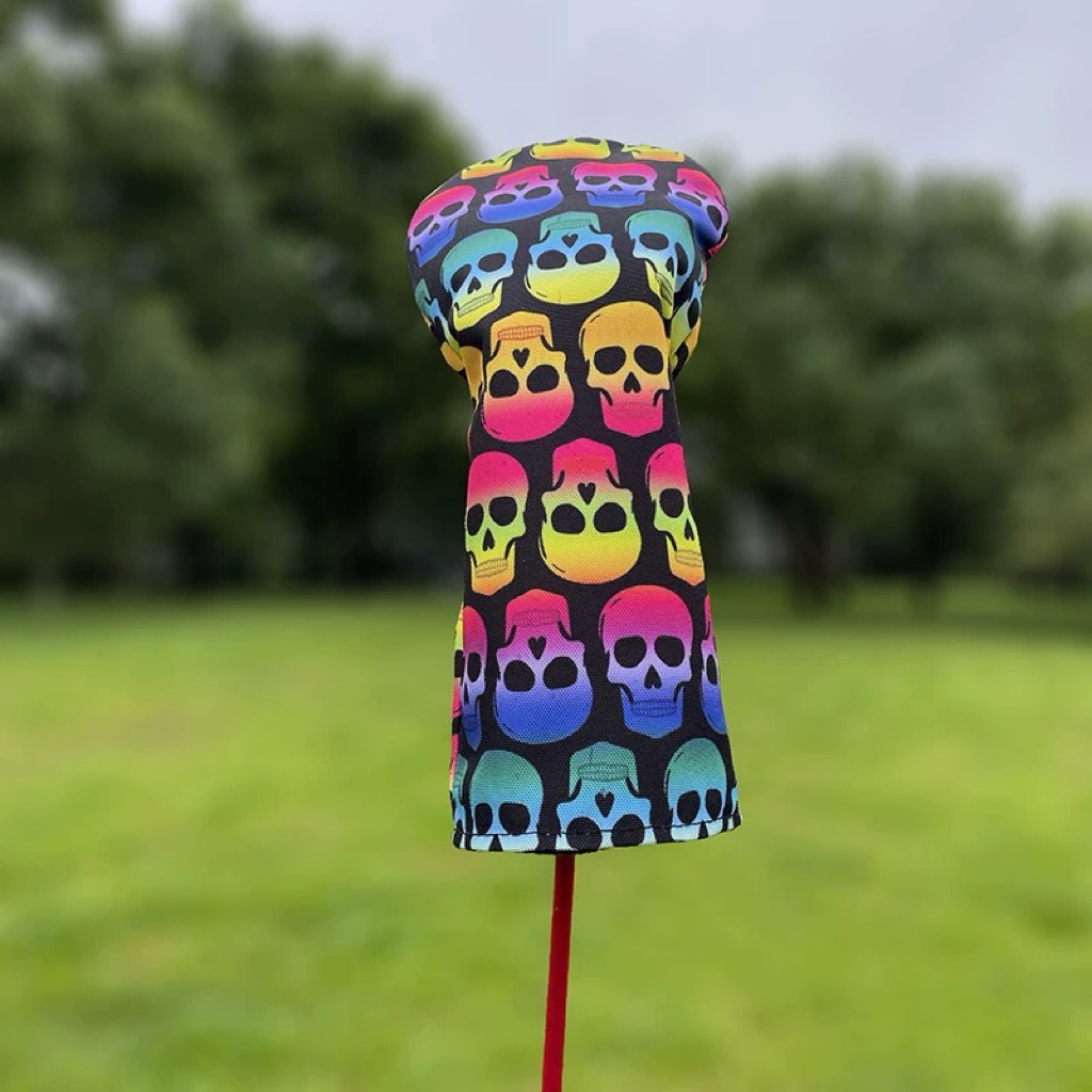 Headcover Golf Skull Driver (สี) Universal Cover - TaylorMade Ping Cobra Callaway Kain