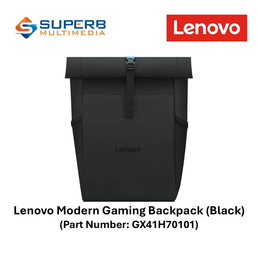 Lenovo Modern Gaming Backpack (สีดํา) (หมายเลขชิ้นส่วน: GX41H70101)