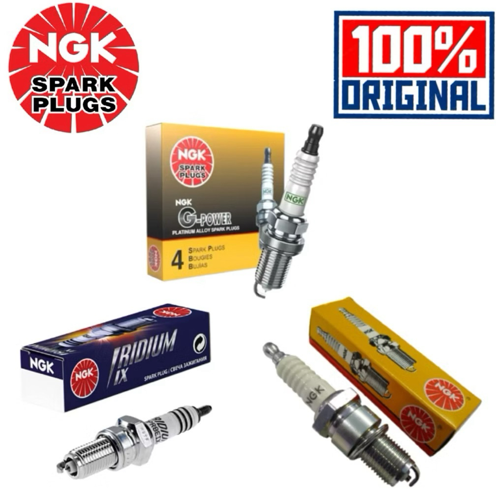 NGK SPARK PLUG ยางรถจักรยานยนต์ LC135 Y15 RS150 NVX NMAX EX5 PLUG C6HSA CPR8 CR8E NGK IRIDIUM G-POWE