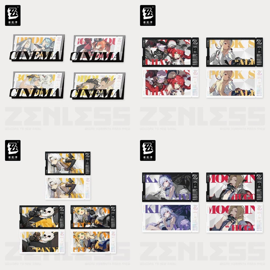 เก็บเกี่ยวZenless Zone Zero Cinema Series - บัตร Lenticular Mindscape Orphie Obol Yuzuha Miyabi ZZZ 