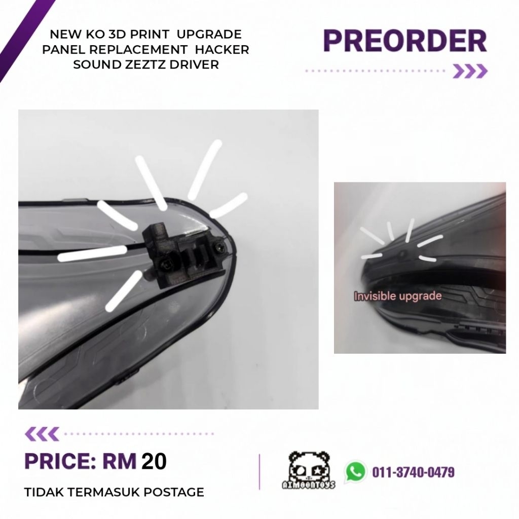 PREORDER ใหม่ KO 3D พิมพ์อัพเกรดแผงเปลี่ยนคลิปสําหรับ Hack Hacking DX Kamen Rider Zeztz Driver เข็มข