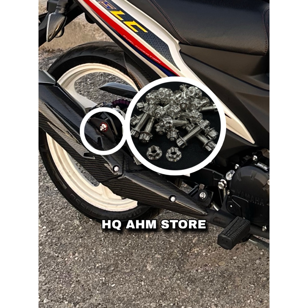 Nut & Screw S03 Design Star สําหรับท่อไอเสีย Yamaha LC135/Y15