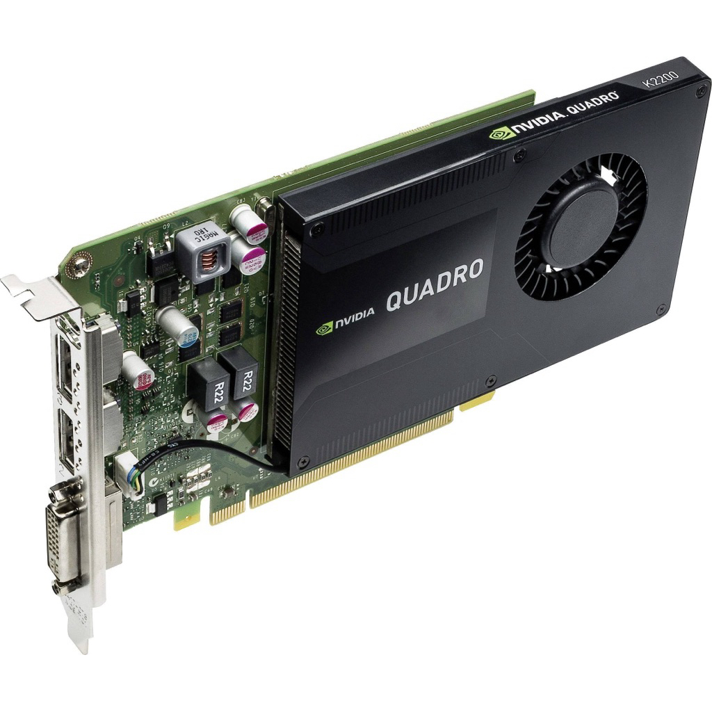 กราฟิกการ์ด Nvidia Quadro K2200 - 4 GB GDDR5 SDRAM - PCI Express 2.0 x16 2x DP 1x พอร์ต DVI