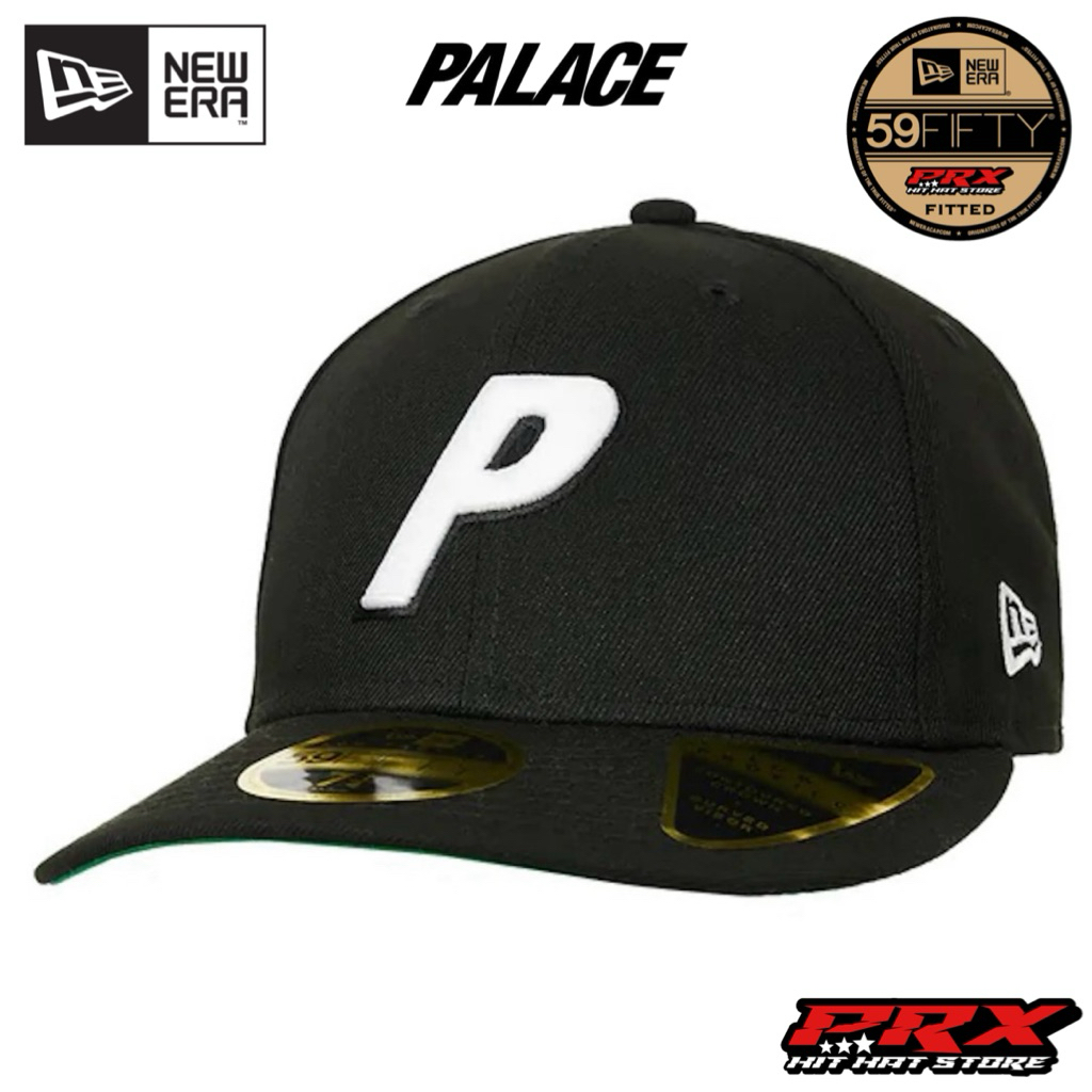 NEW ERA 59FIFTY LOW PROFILE FITTED PALACE P LOGO หมวกแก๊ปสีดํา