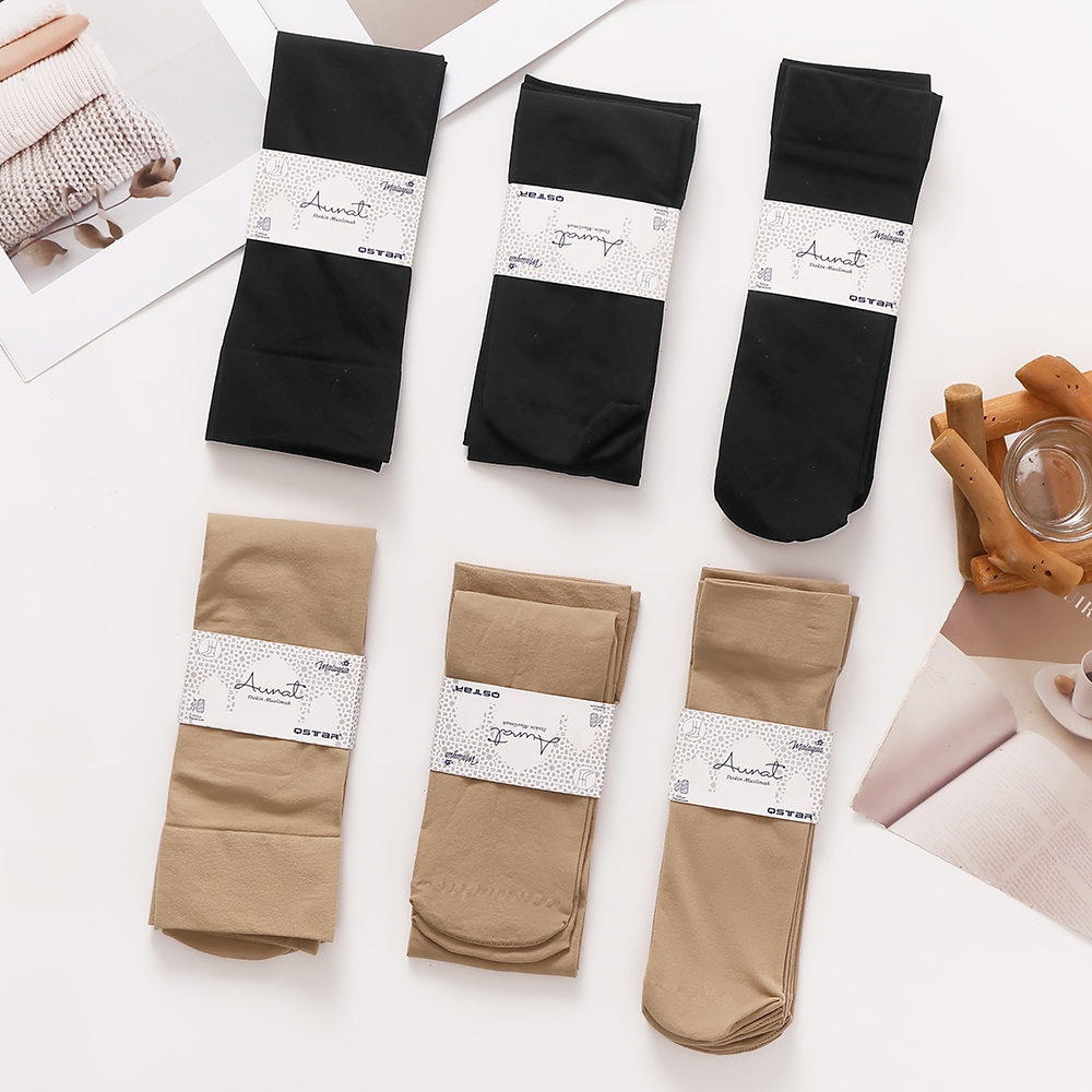 ถุงน่องสแปนเด็กซ์ไนลอนพรีเมี่ยมธรรมดา QStar