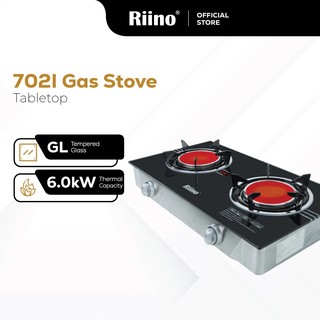 Riino Infrared Tempered Glass Gas Stove Dual Stove Tabletop Gas Cooker 702IC