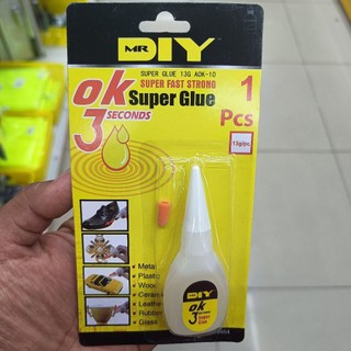 Ready Stock [Original] OK Super Glue 3 Seconds 13g | Gam Kuat Pantas 3 Saat – Multi Purpose Adhesive
