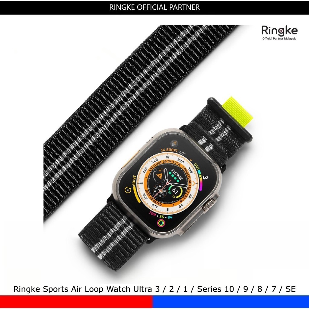 Ringke Sports Air Loop สําหรับ Apple Watch Ultra 3 / 2 / 1 / Series 11 / 10 / 9 / 8 / 7 / SE