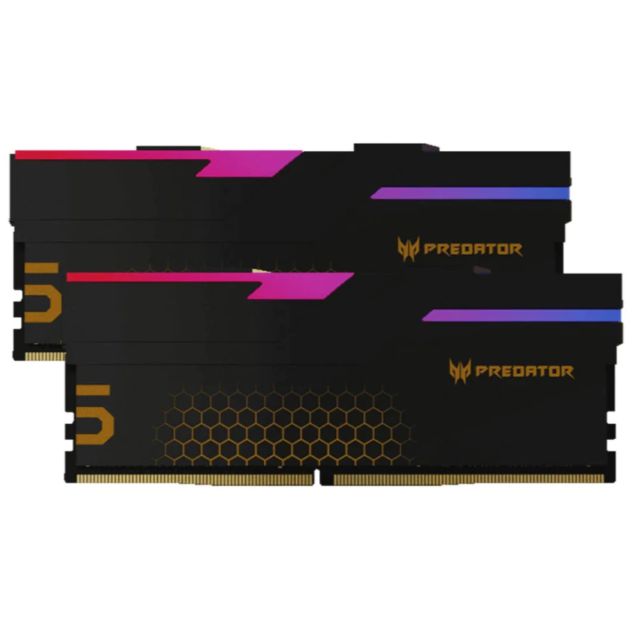 Acer Predator Hermes RGB [ 32GB (2x16GB) ] [ 6400MHz ~ 7200MHz ] ชุดหน่วยความจํา DDR5 [ BLACK / WHIT