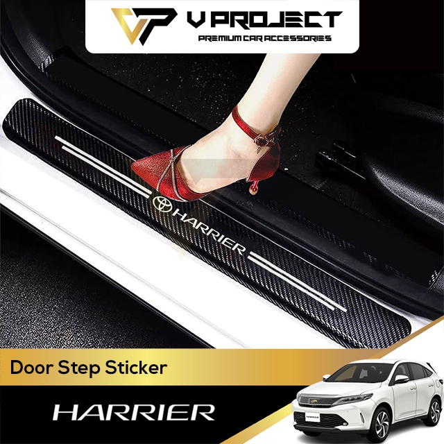 Toyota Harrier ZSU60 ZSU60 XU60 ประตูสติกเกอร์ Carbon Protector (2013 - 2020) V โครงการรถอุปกรณ์เสริ