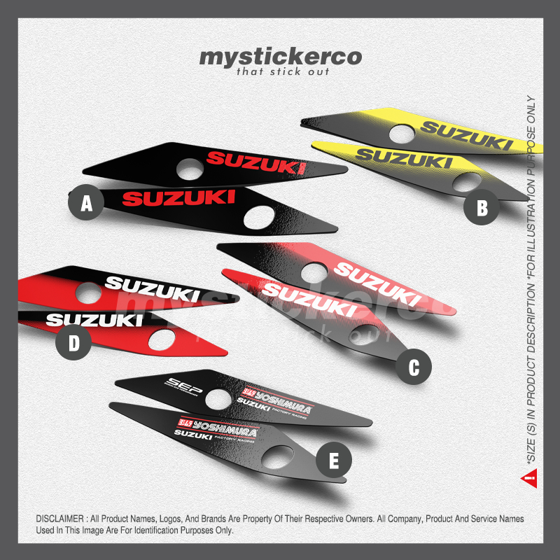 สติ๊กเกอร์ : Suzuki Raider R150 Fi Lower Cowling หลังการขาย (คู่ - 2 ชิ้น/ชุด) V3
