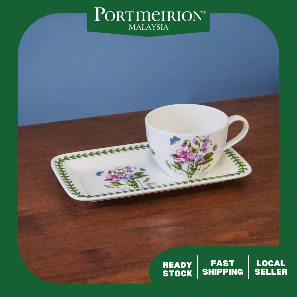[1ST QUALITY] Portmeirion Botanic Garden Soup & Sandwich Set (CHN)