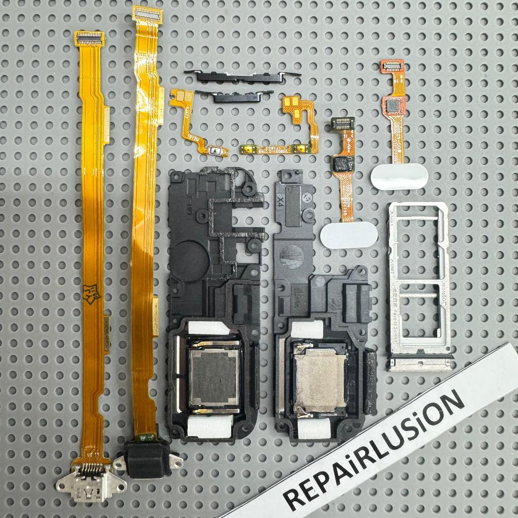 OPPO A77 F3 BUZZER POWER FLEX VOLUME FLEX CHARGING FLEX SIM TRAY FINGERPRINT ด้านข้างปุ่มซ่อมอะไหล่เ