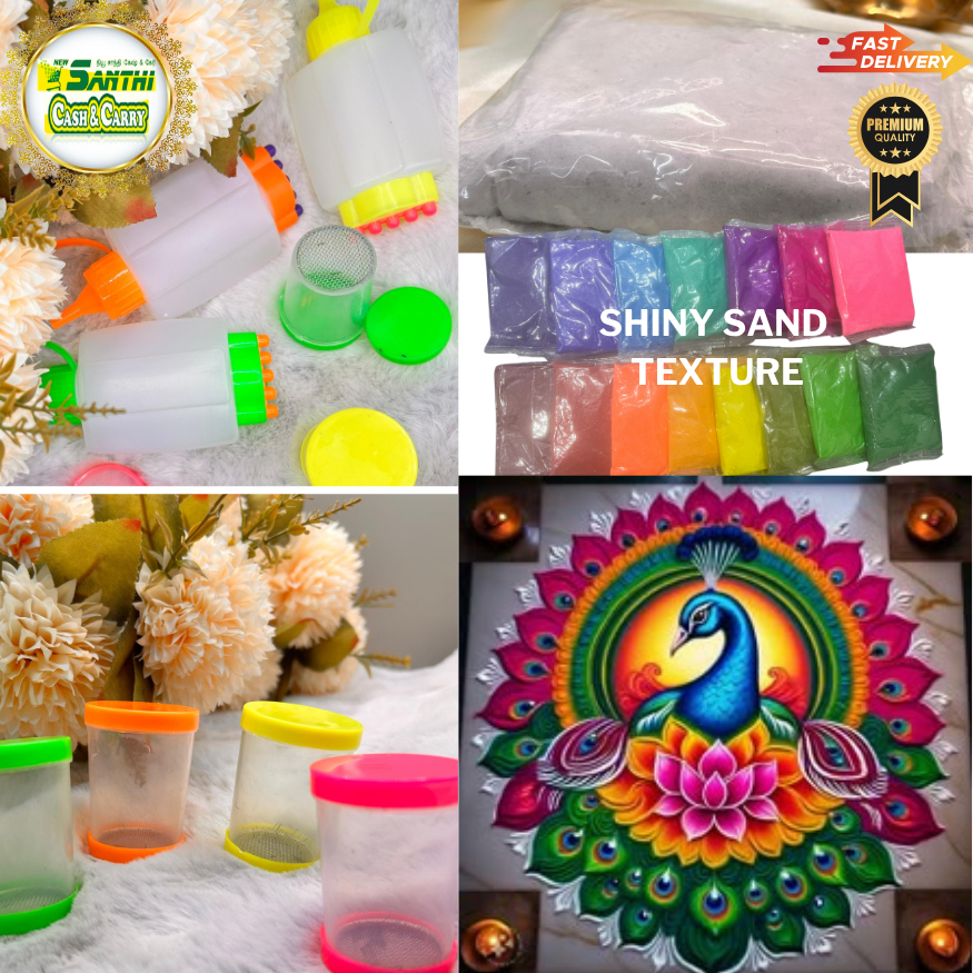 Kolam Rangoli Sand Powder Rangoli Kolam ทรายเงา Rangoli ปากกาฟิลเลอร์ตกแต่ง Deepavali