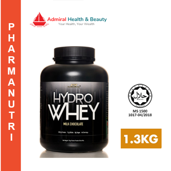 Pharmanutri Hydro Whey (1.3kg) Hydrolyzed Whey 24g Protein Isolate Powder | BCAA | มิลค์ช็อกโกแลต