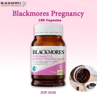 【Exp.02.2028】Blackmores Pregnancy & Breastfeeding Gold 180 Capsules Authentic Multivitamin For Mummy