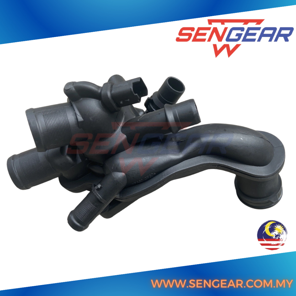 Peugeot 308 Gti 3008 508 1.6 Turbo / CitroN C5Coolant Thermostat Housing พร้อมเซ็นเซอร์อุณหภูมิ 1336