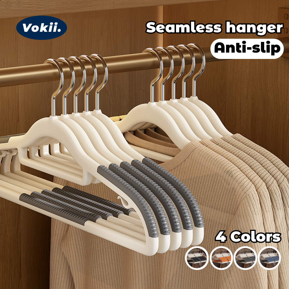 50PCS Premium Non Slip Clothes Hanger Baju Adult Hanger Anti Slip Hanger set Value pack Hanger