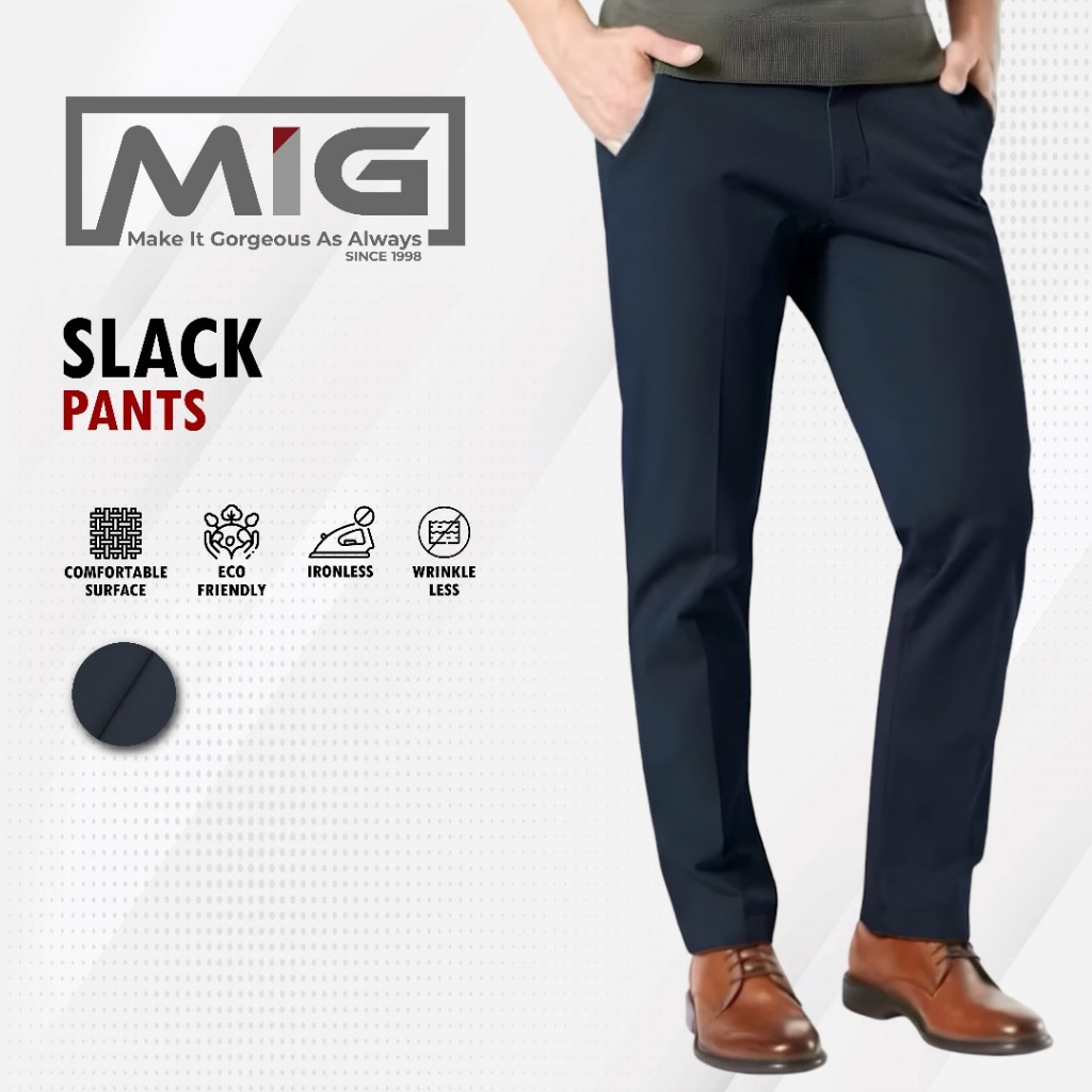 MIG Cotton Regular Slack Pants Panjang