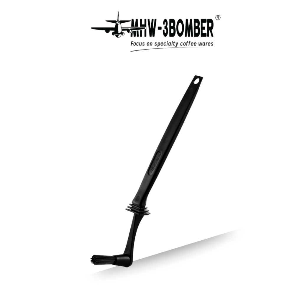 MHW-3BOMBER - แปรงทําความสะอาดเครื่องเอสเปรสโซทําความสะอาดเครื่องชงกาแฟแปรงไนลอนแปรงข้อศอก