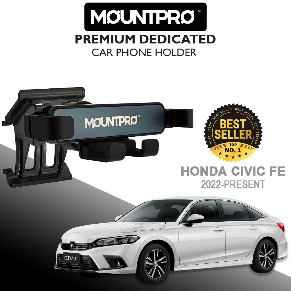 MOUNTPROTM ที่วางโทรศัพท์ในรถยนต์ระดับพรีเมียม Honda Civic FE (2022-2026)