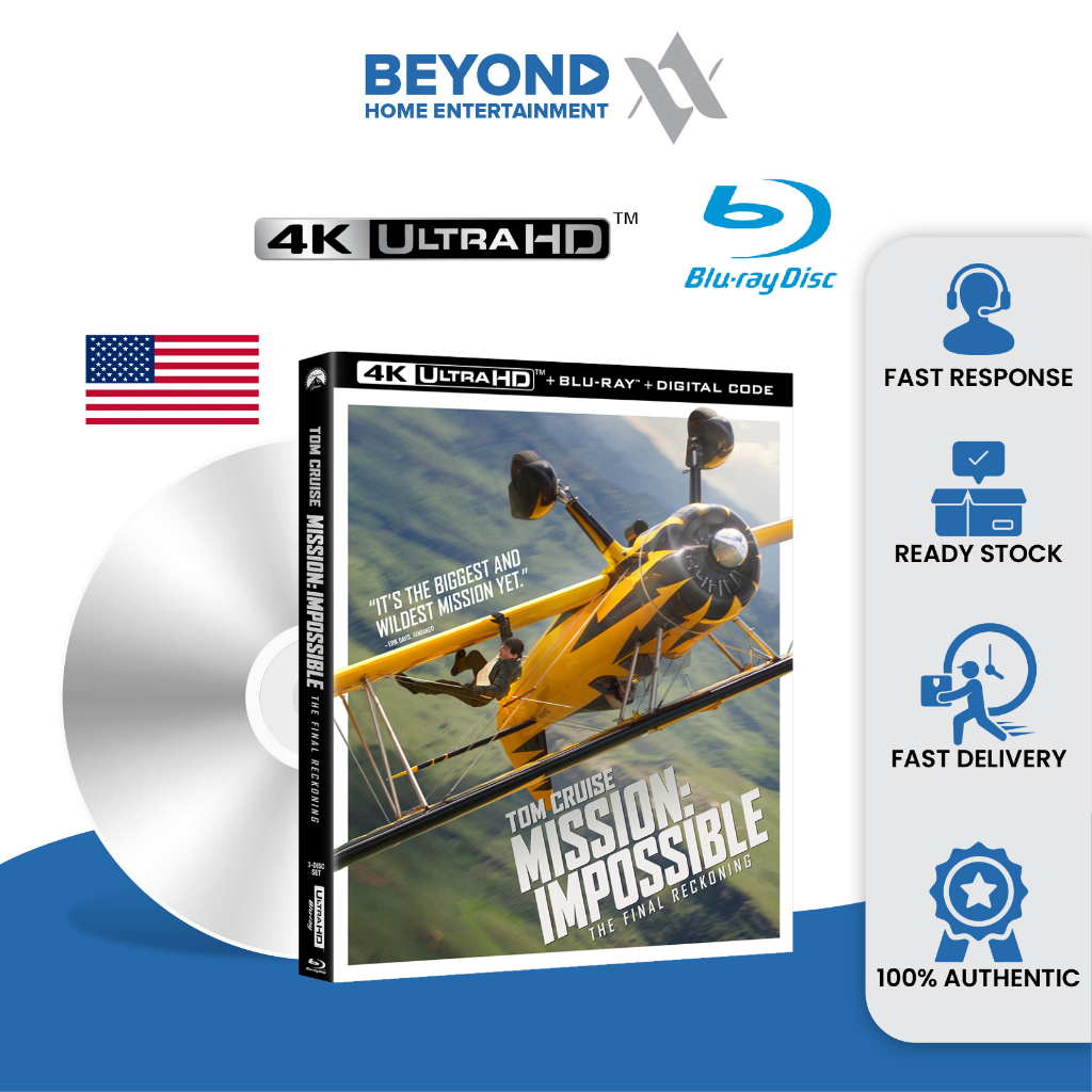 Mission Impossible: การคํานวณครั้งสุดท้าย [4K Ultra HD + Bluray]