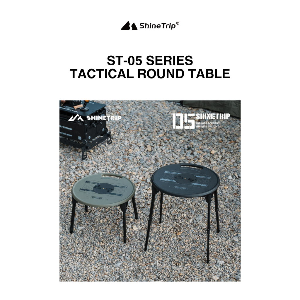 SHINETRIP ST-05 Series โต๊ะกลมยุทธวิธีอเนกประสงค์ A553-D00 / A553-H00