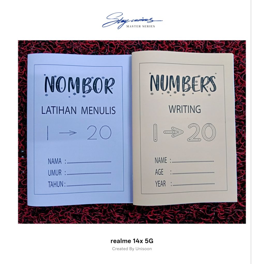 ฝึกเขียน 123 หนังสือฝึกเขียน 123 สําหรับโรงเรียนอนุบาล Taska Tabika