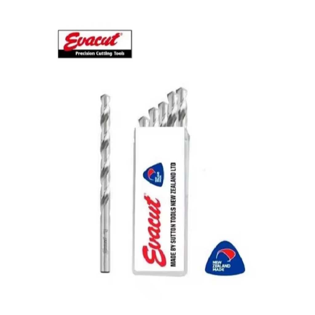 EVACUT- สว่าน HSS Jobber Twist ความเร็วสูง - 5.0 มม. (13/64") / Mata Drill Besi Kelajuan Tinggi