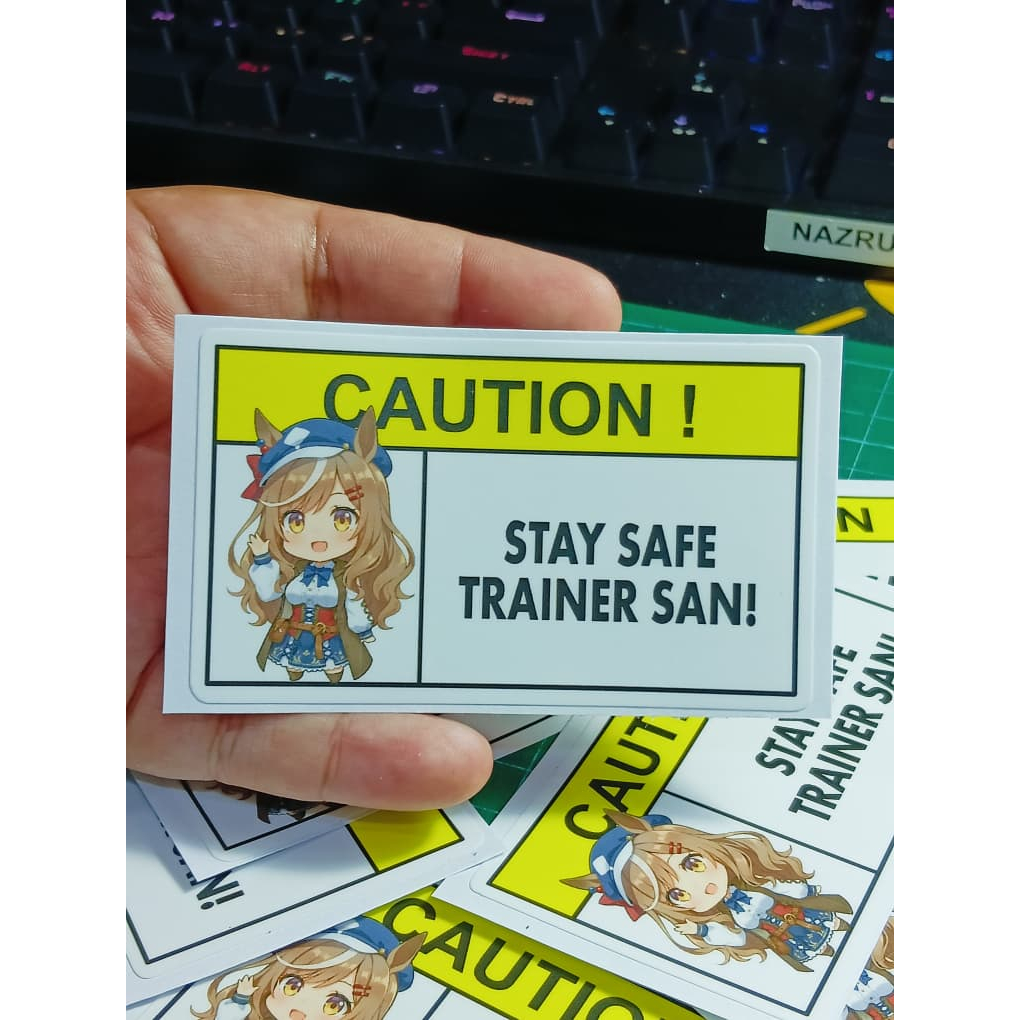 (พิมพ์สติ๊กเกอร์) Mambo Matikanhauser Uma Musume Stay Safe สติ๊กเกอร์กันน้ํา