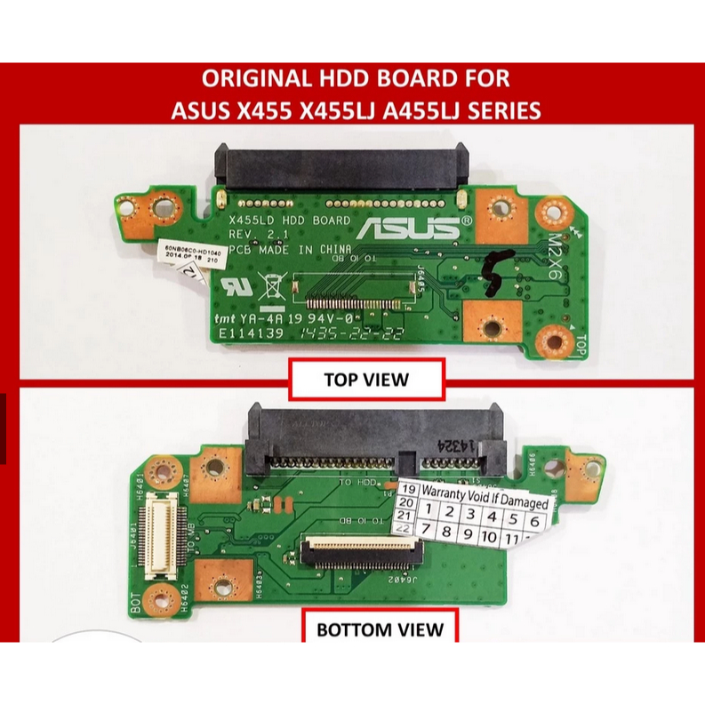 ASUS X455 X455LJ A455LJ SERIES HDD BOARD REV 2.1 (KN 941)